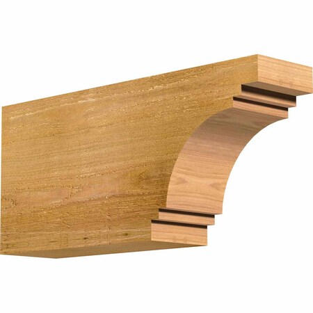 Ekena Millwork Pescadero Rough Sawn Rafter Tail, Western Red Cedar, 4"W x 8"H x 18"L RFT04X08X18PEC00RWR